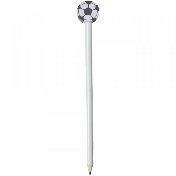 Goal potlood met voetbalvormige gum