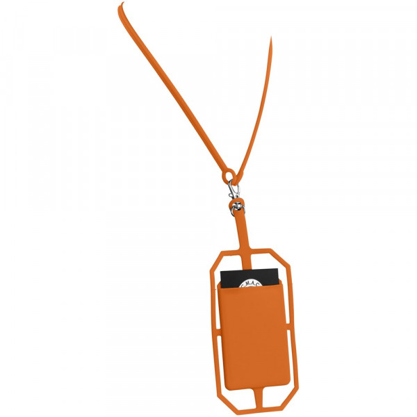 Fort rock siliconen RFID kaarthouder met lanyard