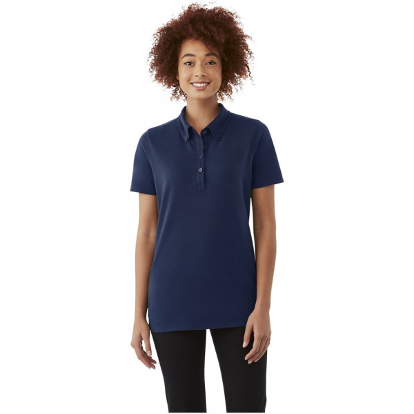 Atkinson button-down dames polo met korte mouwen