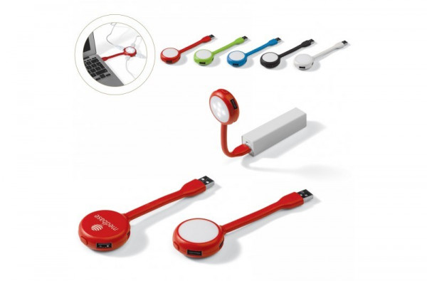 USB connector booklight 4 poorten