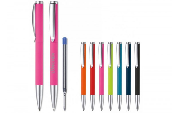 Balpen metaal Modena rubberised