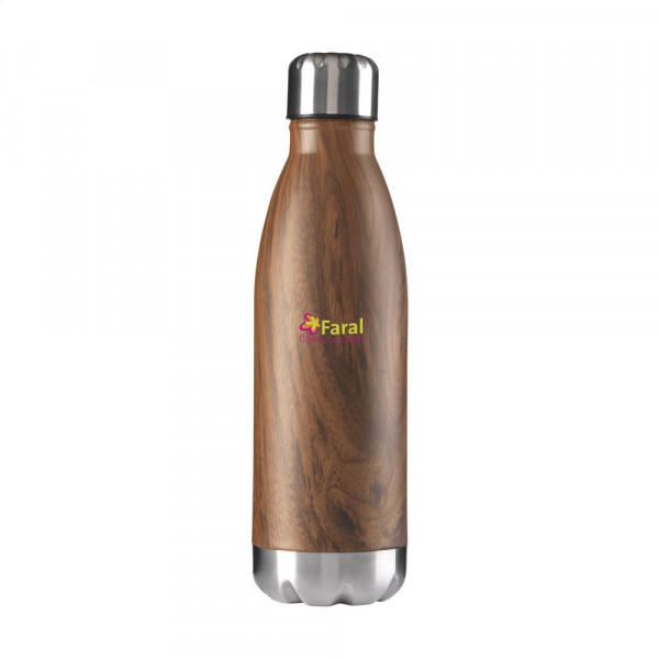 Topflask Wood 500 ml drinkfles